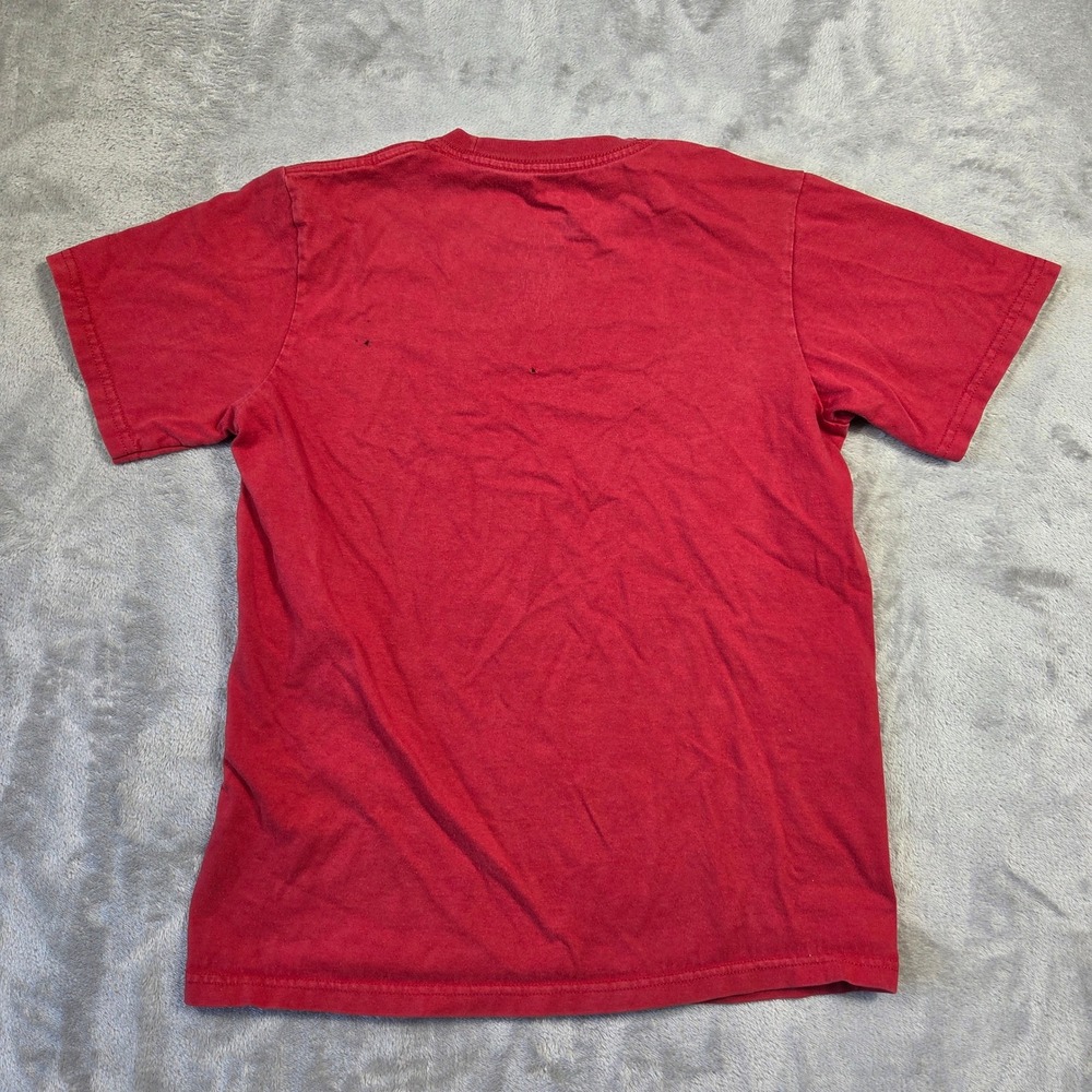 Nike Boys Red Graphic Logo T-Shirt Size M 10-12 Short Sleeve Cotton Tee Casual - Picture 5 of 6